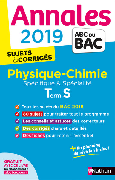 Annales ABC du Bac 2019 - Physique-Chimie Terminale S Spé & Spé