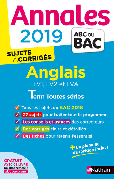 Annales ABC du BAC 2019 - Anglais Term toutes séries