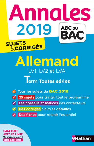 Annales ABC du BAC 2019 - Allemand Term toutes séries