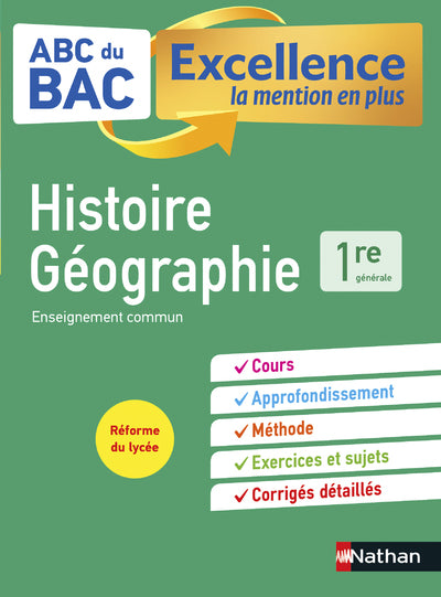 Histoire-Géographie 1re - ABC du BAC Excellence