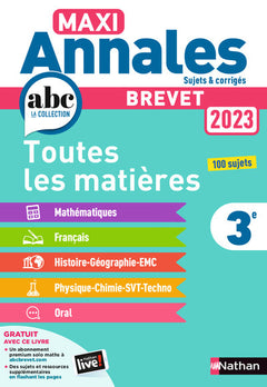 Maxi Annales Brevet 2023-Corrigé