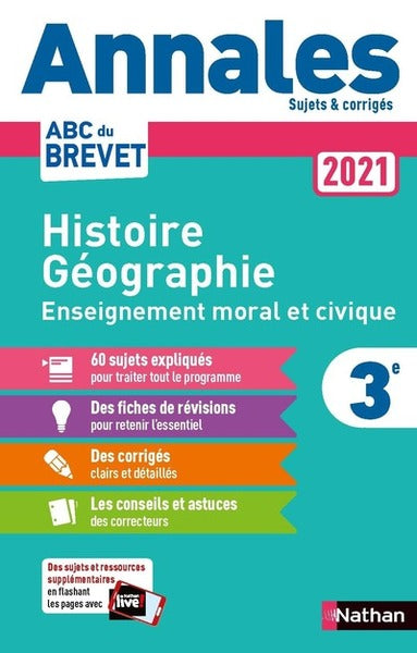 Annales ABC du Brevet 2021 - Histoire-Géographie - EMC (Enseignement moral et civique) 3e