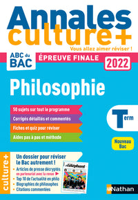 Annales ABC du Bac Culture + - Philosophie Tle - Sujets et corrigés - Epreuve finale Nouveau Bac / en partenariat avec la revue L'éléphant