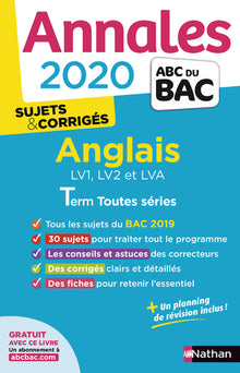 Annales ABC du Bac 2020 Anglais Term Toutes séries