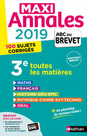 Maxi Annales 2019 - ABC du brevet - Toutes les matières