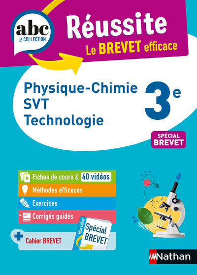 Physique-Chimie - SVT - Techno 3e - ABC Réussite - Le Brevet efficace - Cours, Méthode, Exercices - Brevet 2024