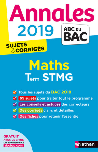 Annales ABC du Bac 2019 - Maths STMG