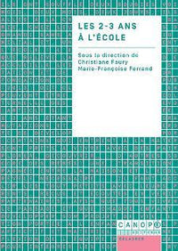 Les 2-3 ans à l'école