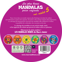Les plus beaux Mandalas pour les enfants - Volume Violet
