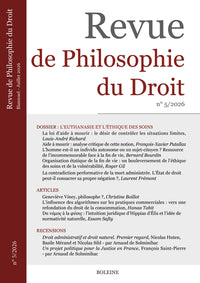 Revue de Philosophie du Droit 5/2026