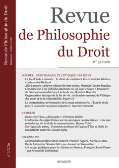 Revue de Philosophie du Droit 5/2026