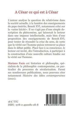 A César ce qui est à César