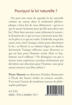 Pourquoi la loi naturelle ?