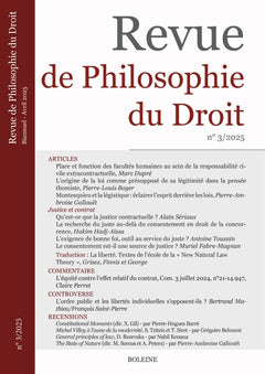 Revue de Philosophie du Droit 3/2025