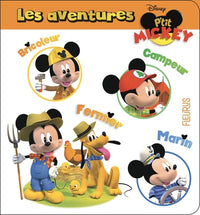 Mickey bricoleur, campeur, fermier, marin
