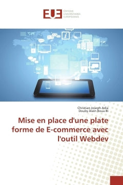 Mise en place d'une plate forme de e-commerce avec l'outil Webdev