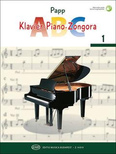 LAJOS PAPP : PIANO ABC 1 - PIANO TUTOR FOR BEGINNERS USING EUROPEAN CHILDREN'S AND FOLK SONGS