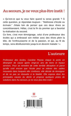 Au secours, je ne veux plus être instit !