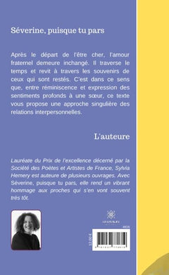 Séverine, puisque tu pars