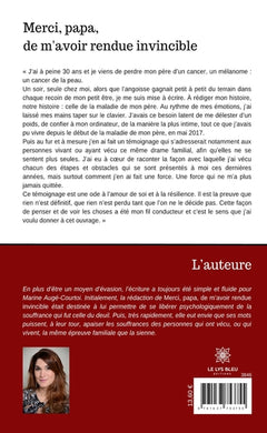 Merci, papa, de m'avoir rendue invincible