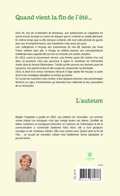 Quand vient la fin de l'été...