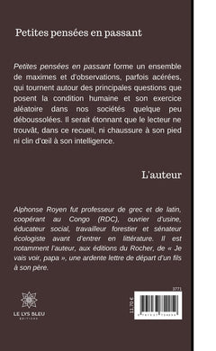 Petites pensées en passant