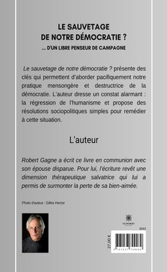 Le sauvetage de notre démocratie ?