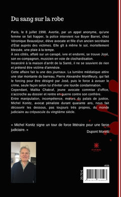 Du sang sur la robe