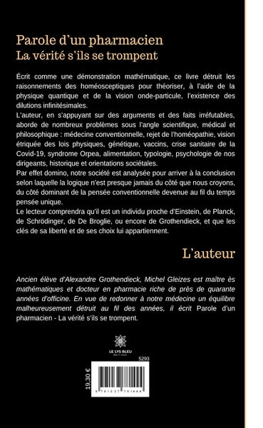 Parole d'un pharmacien