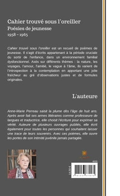Cahier trouvé sous l'oreiller