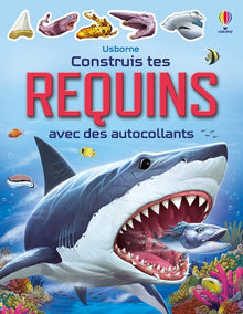 Construis tes requins avec des autocollants