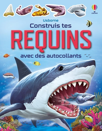 Construis tes requins avec des autocollants