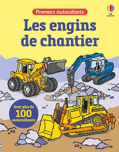 Les engins de chantier - Premiers autocollants