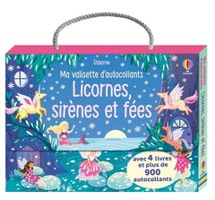 Ma valisette d'autocollants Licornes, sirènes et fées : avec de nombreux autocollants brillants ! - Dès 3 ans