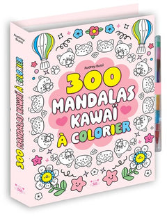 300 mandalas kawaï à colorier