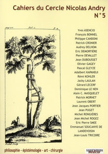 Cahiers du Cercle Nicolas Andry n5