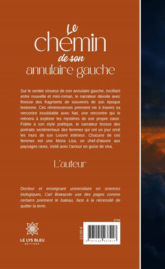 Le chemin de son annulaire gauche