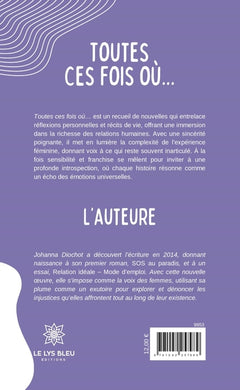 Toutes ces fois où...