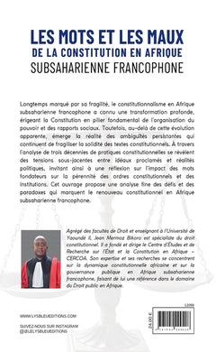Les mots et les maux de la constitution en Afrique subsaharienne francophone
