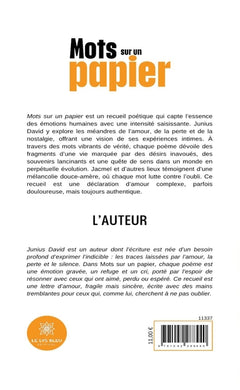 Mots sur un papier