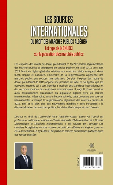 Les sources internationales du droit des marchés publics algérien
