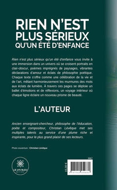 Rien n'est plus sérieux qu'un été d'enfance