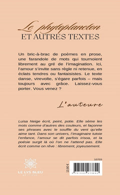 Le phytoplancton et autres textes