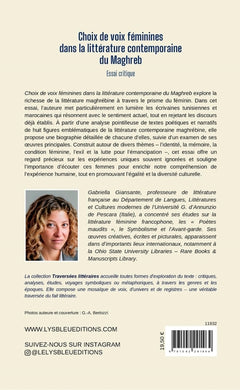 Choix de voix féminines dans la littérature contemporaine du Maghreb