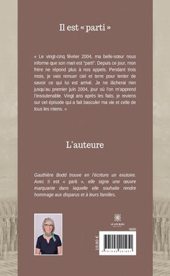 Il est « parti »