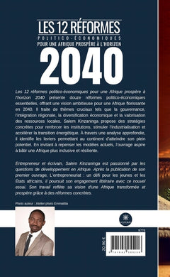 Les 12 réformes politico-économique pour une Afrique prospère à l'horizon 2040