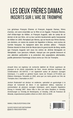 Les deux frères Damas inscrits sur l'Arc de Triomphe