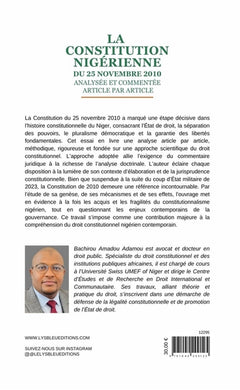 La Constitution nigérienne du 25 novembre 2010