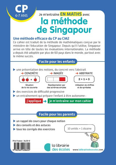 Je m'entraîne en maths avec la méthode de Singapour - CP
