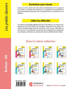 Les petits devoirs - Ecriture GS